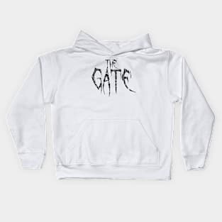 The Gate Text Logo Black Kids Hoodie